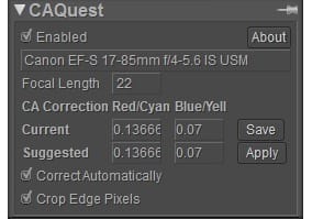 CA Quest - Manage Chromatic Aberration Correction